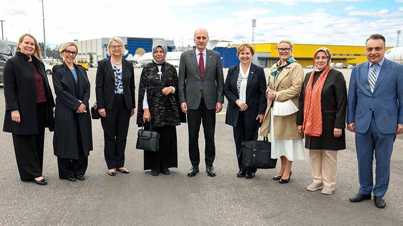 Numan Kurtulmuş Finlandiya’da Temaslarına Başladı