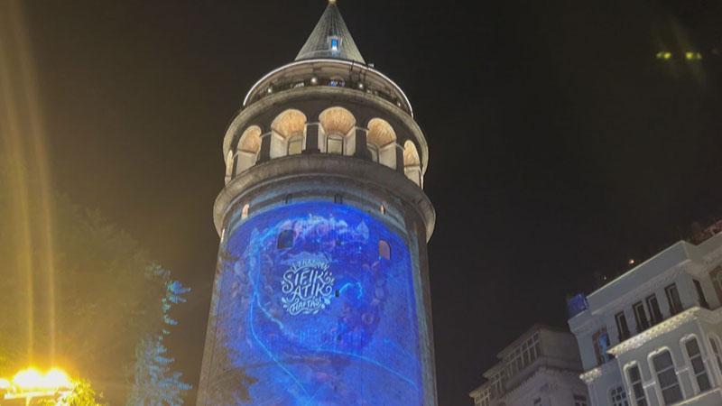 İstanbul’un Sembolü Sıfır Atık İçin Işıldadı: Görsel Şölenle Çevre Farkındalığı
