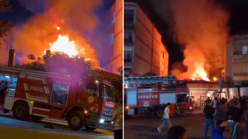 Samsun’da Boya Deposunda Yangın Çıktı