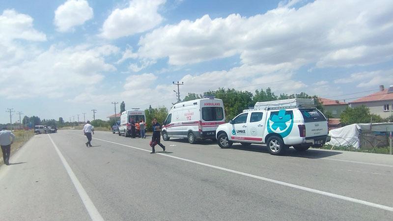 Aksaray’da iki araç çarpıştı: 6 kişi yaralandı