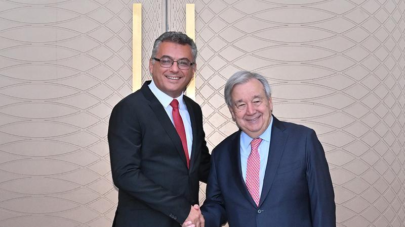 BM Genel Sekreteri Guterres, KKTC Cumhurbaşkanı Erhürman ile Görüştü