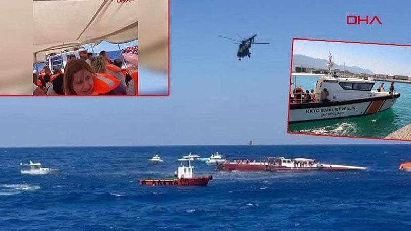 Girne açıklarındaki gemi kazasında dikkat çeken görüntü: Yolcular ‘Geri dönün’ diye bağırmış