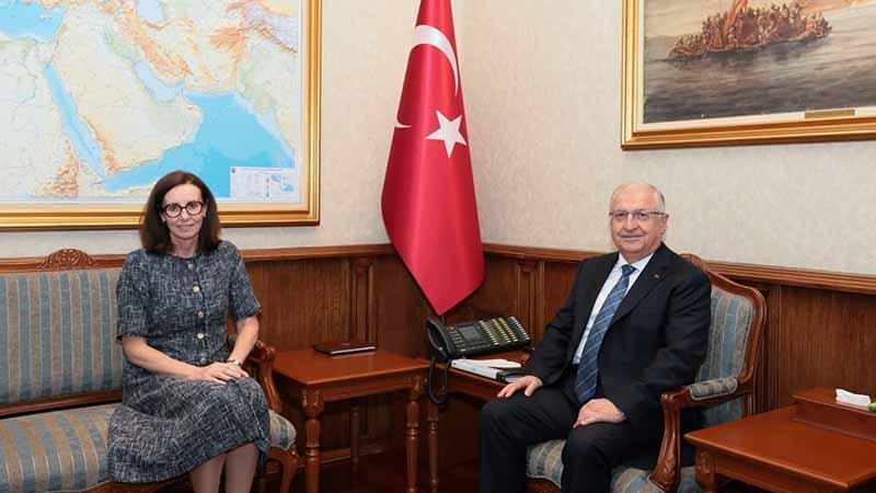 Yaşar Güler, Birleşik Krallık Ankara Büyükelçisi Anderson ile görüştü