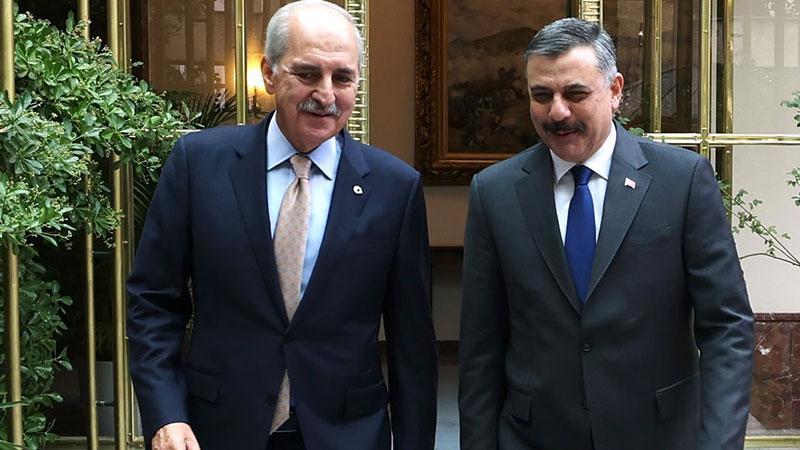 İçişleri Bakanı Çiftçi’den TBMM’de Kurtulmuş ve Adan’a ziyaret