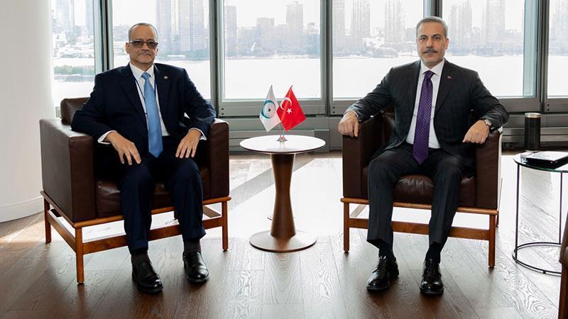 Bakan Fidan’dan New York’ta İİT Genel Sekreteri Ahmed ile görüşme