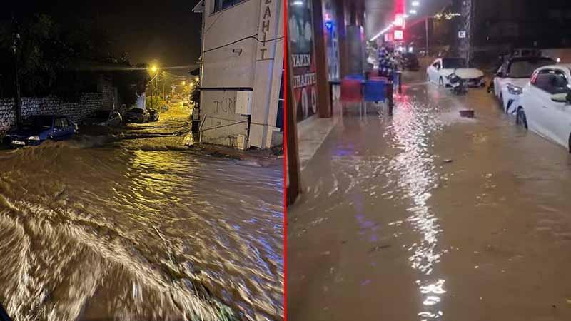Hatay’da kuvvetli sağanak: Sürücüler yollarda zor anlar yaşadı